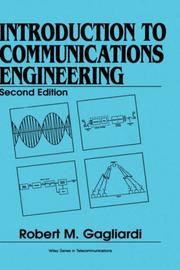 Cover of: Introduction to communications engineering by Robert M. Gagliardi