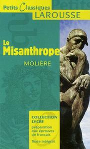 Cover of: Misanthrope by Molière