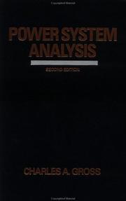 Power system analysis by Charles A. Gross