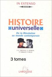 Cover of: Histoire universelle