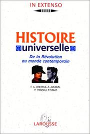 Cover of: Histoire universelle, tome 3. De la Révolution au monde contemporain
