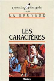 Cover of: Les Caracteres* by La Bruyere, La Bruyere