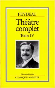 Cover of: Théâtre complet, tome 4
