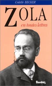 Cover of: Zola