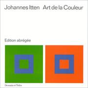Cover of: Art de la couleur, édition abrégée by Johannes Itten