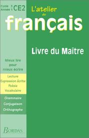 Cover of: L'Atelier de français, CE2. Livre du maître