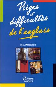Cover of: Pièges et difficultés de l'anglais by Farrington