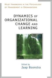 Book cover: Dynamics of Organizational Change and Learning | Jaap Boonstra