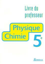 Cover of: Physique, chimie : 5e. Livret du professeur