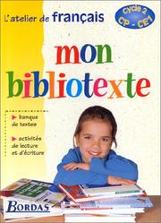 Cover of: Mon bibliotexte, cycle 2 et 3