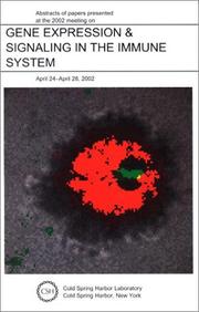 Cover of: Gene Expression & Signaling in the Immune System: Abstracts of Papers Presented @ 2002 Mtg April 24-28, 2002