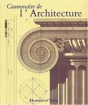 Cover of: Grammaire de l'architecture
