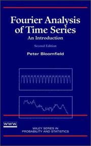 Cover of: Fourier analysis of time series by Peter Bloomfield