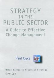 Strategy in the Public Sector by Paul Joyce