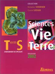 Front cover of Sciences Vie Terre Term S - Spec by Claude Lizeaux