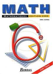 Cover of: Mathématiques avec l'euro, 6e