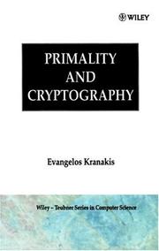 Cover of: Primality and Cryptography by Evangelos Kranakis