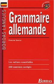 Cover of: Grammaire Allemande (French Edition)