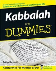 Cover of: Kabbalah For Dummies by Arthur Kurzweil