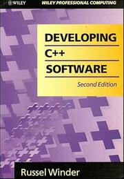 Cover of: Developing C++ software