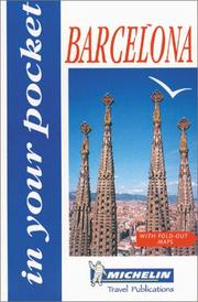 Cover of: Michelin In Your Pocket Barcelona, 1e (In Your Pocket) | Michelin Travel Publications