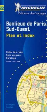 Cover of: Michelin Paris Southwest Street Map with index Map No. 22 (Michelin Maps & Atlases)