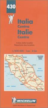 Cover of: Michelin Italy Central Map No. 430 (Michelin Maps & Atlases) by Michelin Travel Publications, Pneu Michelin (Firm)