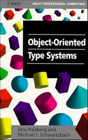 Cover of: Object-oriented type systems
