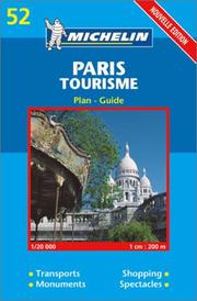 Cover of: Michelin Paris Tourisme (French) Map No. 52