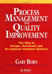 Process management to quality improvement by Gary Born
