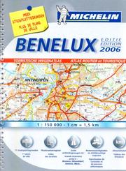 Cover of: Road Atlas Benelux (Michelin Tourist & Motoring Atlases)
