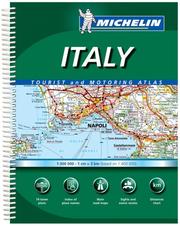 Cover of: Michelin Italy: Tourist and Motoring Atlas (Michelin Tourist and Motoring Atlas : Italy)