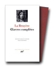 Cover of: La Bruyère : Oeuvres complètes