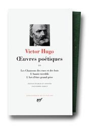 Cover of: Hugo : Oeuvres poétiques, tome 3