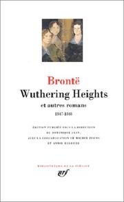 Cover of: Wuthering Heights et autres romans by 