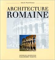 Cover of: Architecture romaine by J. B. Ward-Perkins