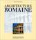 Cover of: Architecture romaine