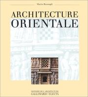 Cover of: Architecture orientale by Mario Bussagli