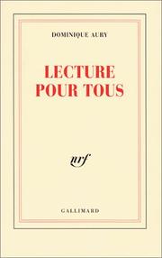 Cover of: Lecture pour tous, tome 1