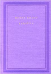 Cover of: Sabinus: Roman