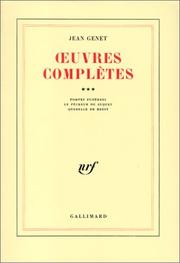 Cover of: Oeuvres Completes Tome 3