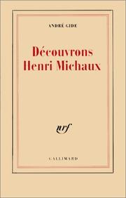 Cover of: Découvrons Henri Michaux by André Gide