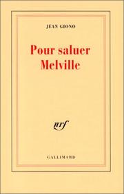 Cover of: Pour saluer Melville