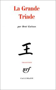 Cover of: La Grande Triade by Guenon R