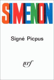 Cover of: Signé Picpus by Georges Simenon