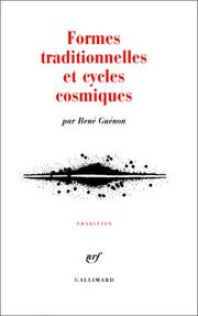 Cover of: Formes traditionnelles et cycles cosmiques