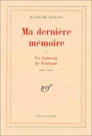 Cover of: Ma dernière mémoire, tome 1