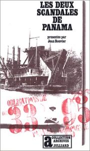 Cover of: Les Deux scandales de Panama by Jean Bouvier