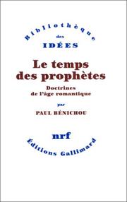 Cover of: Le Temps des prophètes