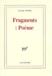 Cover of: Fragments : poème